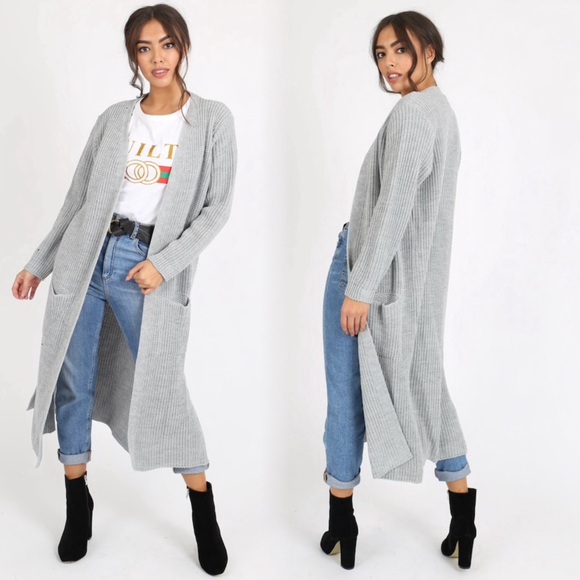 Cable knit longline cardigan - Picture 3 of 5